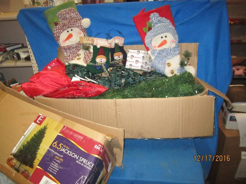 lot 131 image: 2 Christmas trees and more holiday ...