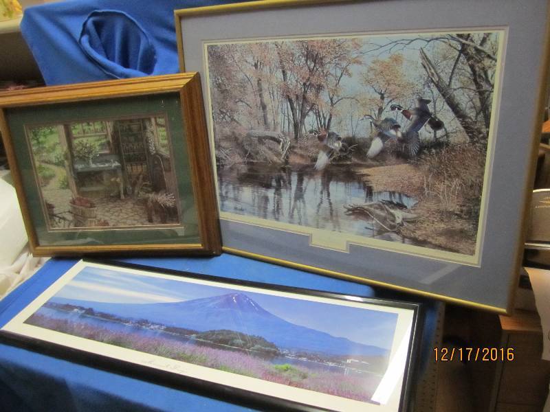 lot 136 image: Frame dart includes signed  number...