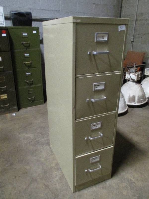 lot 48 image: Tan File Cabinet