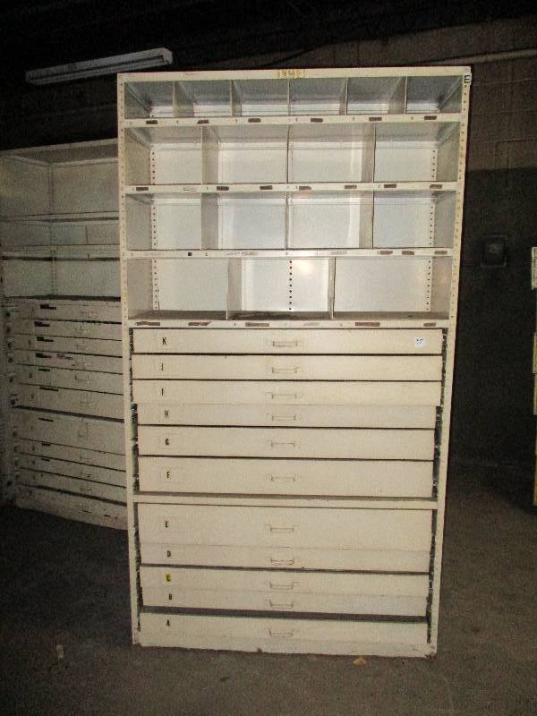 lot 95 image: Heavy Metal 2 Sided Cabinet Shelf