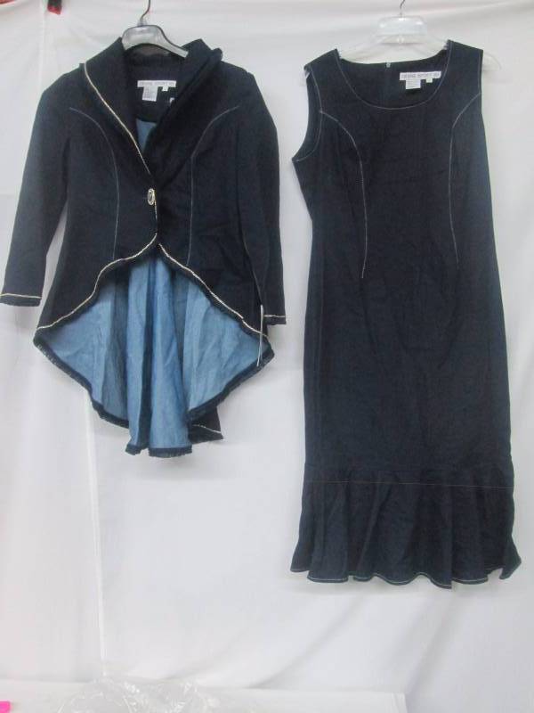Divine Sport Devine 2-pc. Denim Peplum Jacket Dress