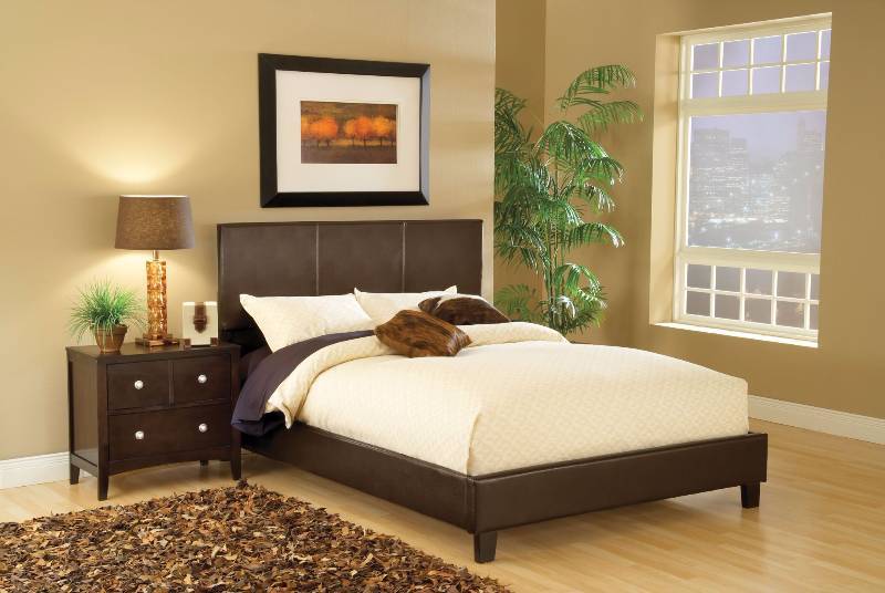 McLeland Design Platform Queen Bed - Brown