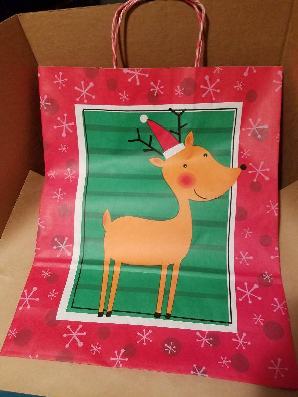 Golden WreathReindeer Saville Gift Bags