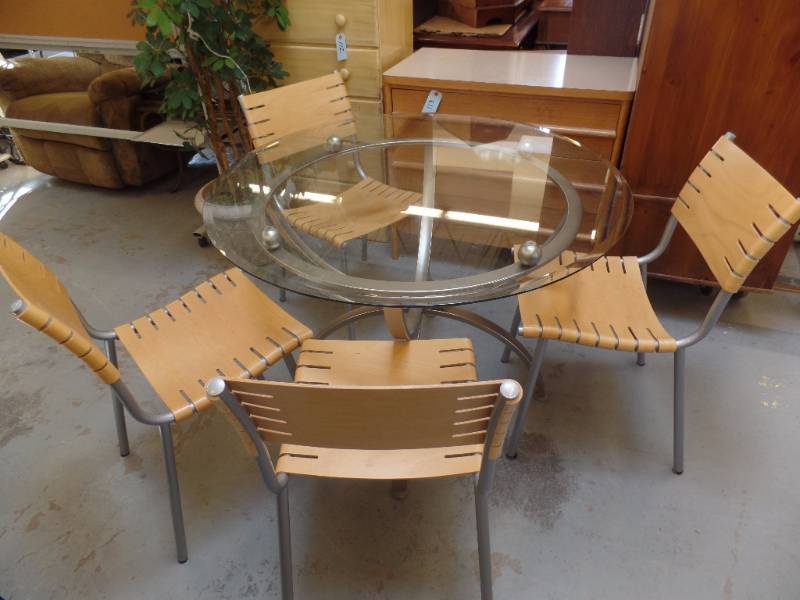 Glass Top DIning Set