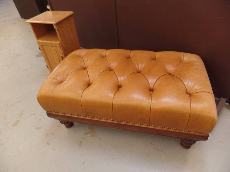 Ottoman and Side Table