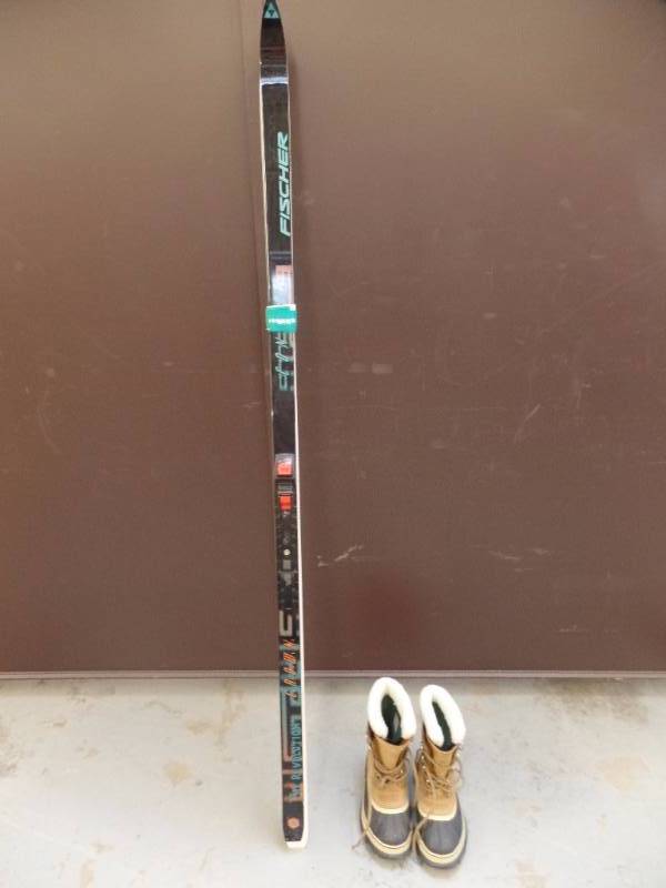 Cross Country Skis and Sorel Boots