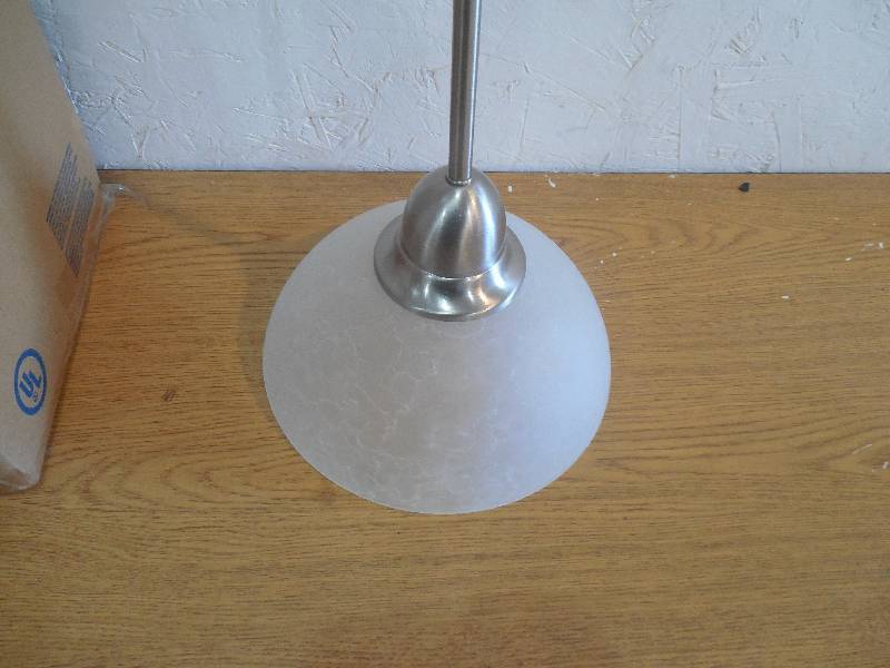 lot 48 image: 2 - Progress Lighting Lucky Collection 1-Light Polished Chrome Mini-Pendant
