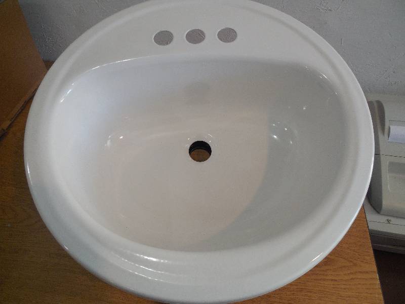 lot 27 image: Bootz Industries Laurel Self-Rimming Bathroom Sink in White