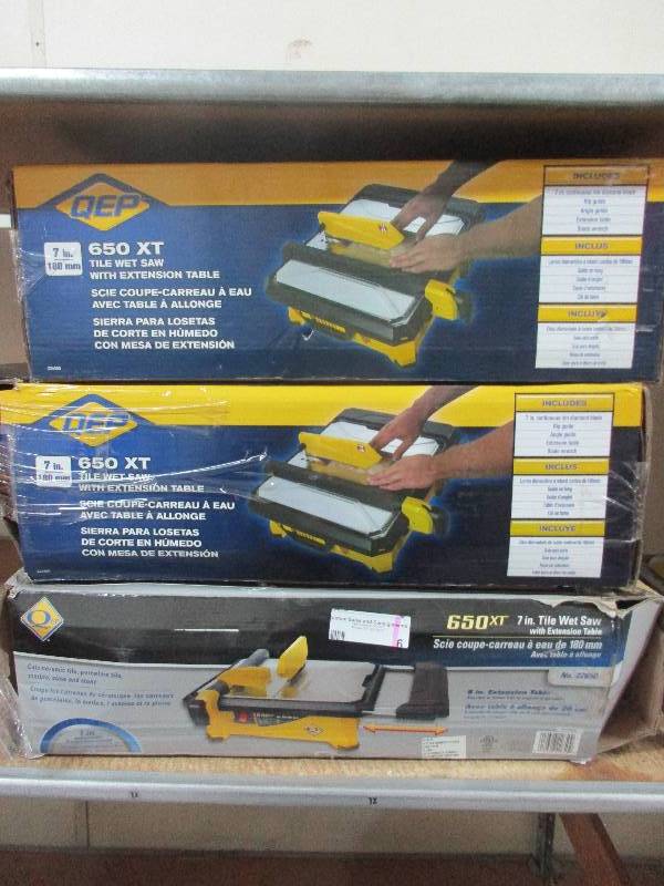 3 - QEP 7 inch tile wet saws 650XT