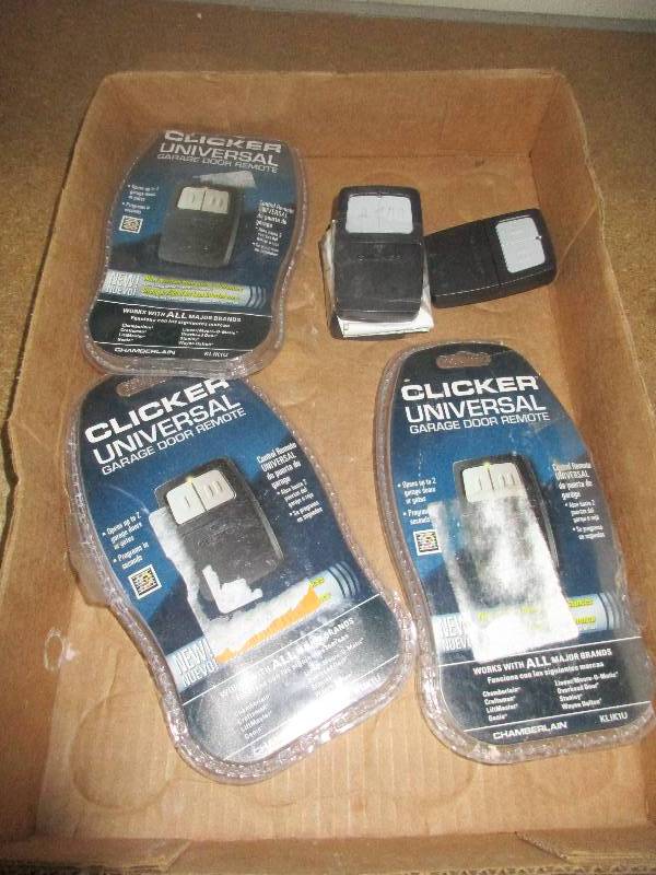 6 - clicker universal garage door remotes