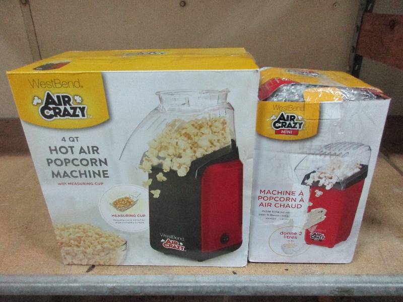 2 air crazy popcorn poppers