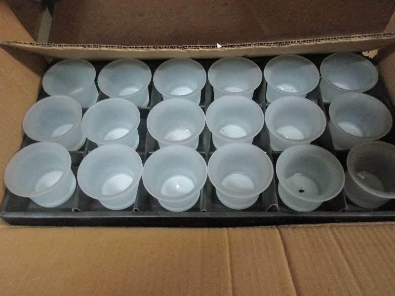 36 -frosted glass tea light holders