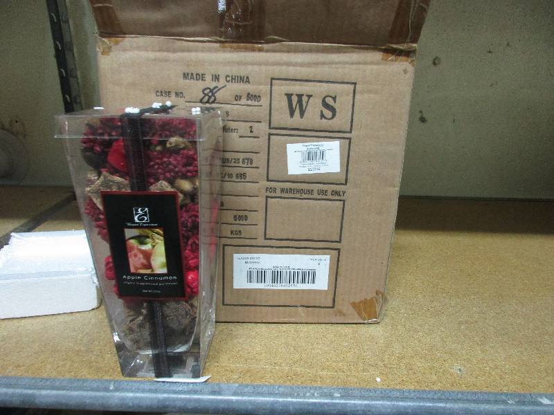 4 potpourri vases - apple cinnamon