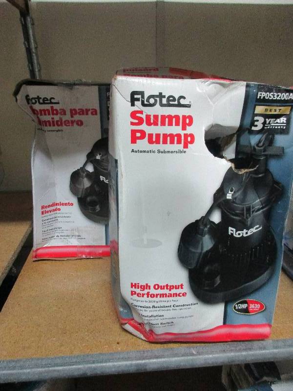 2 - Flotec sump pumps FPOS3200A