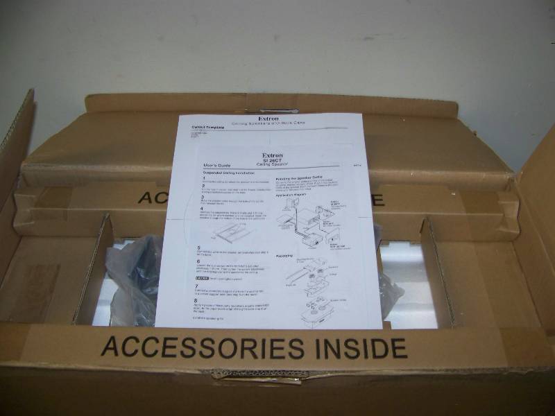 lot 27 image: (Pair) Extron Electronics, SI 26CT, Two-Way, In-Ceiling Speakers  Loudspeakers - NEW  NEVER USED