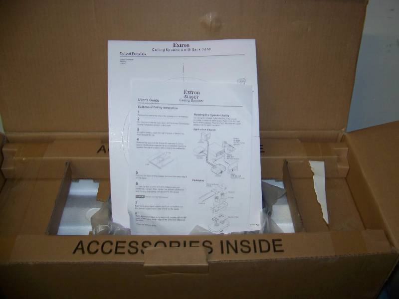 lot 28 image: (Pair) Extron Electronics, SI 26CT, Two-Way, In-Ceiling Speakers  Loudspeakers - NEW  NEVER USED