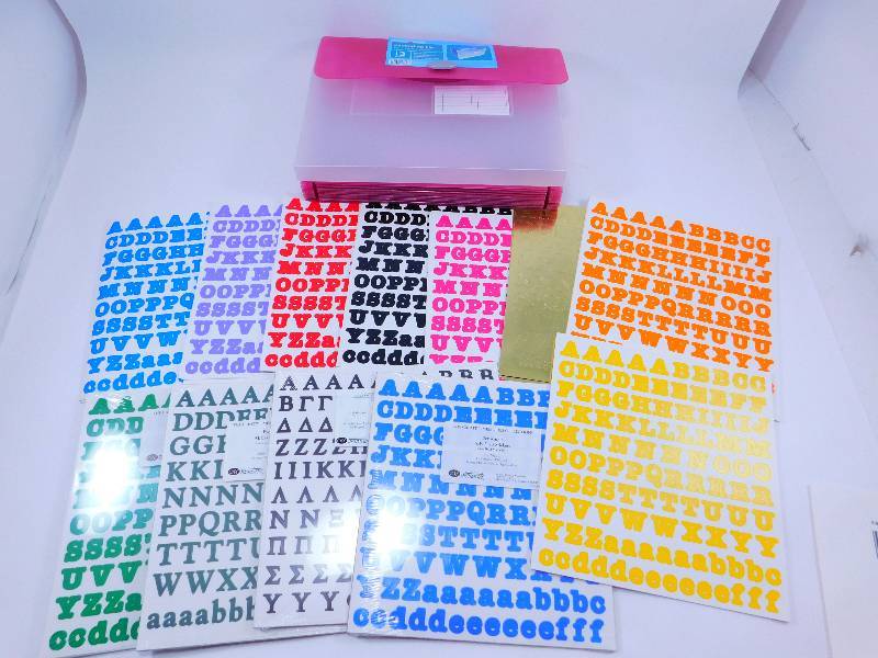 Lot of Letters & Numbers Stickers - New & Used
