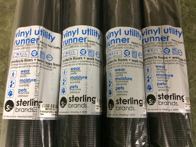 lot 25 image: 4 NEW VINYL UTILITY RUNNERS 6FT EA