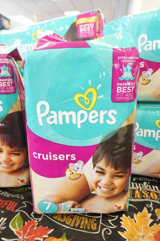lot 12 image: Lot of 9 - New Pampers Cruisers Diapers Size 7 Jumbo Packs - 16 Per Pack