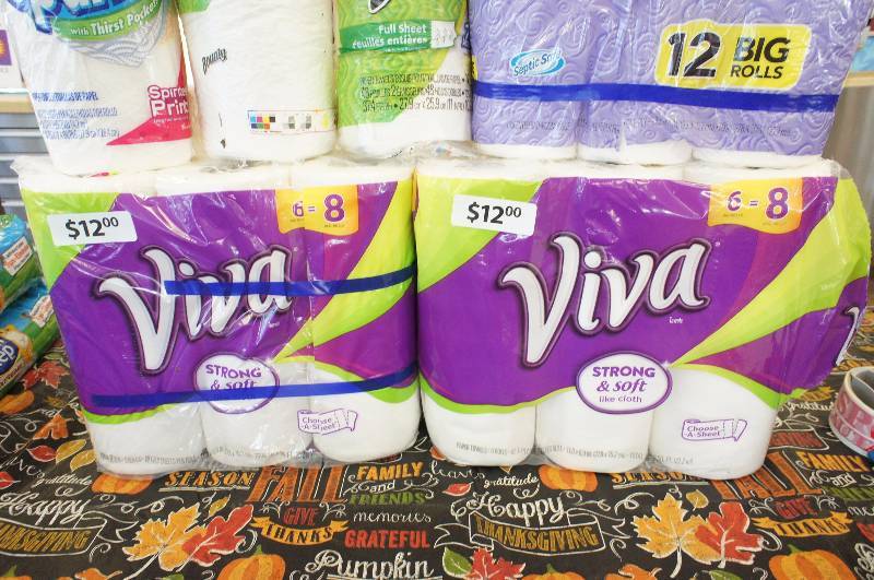 lot 25 image: Large lot of New Assorted Paper Towels and Toilet Paper