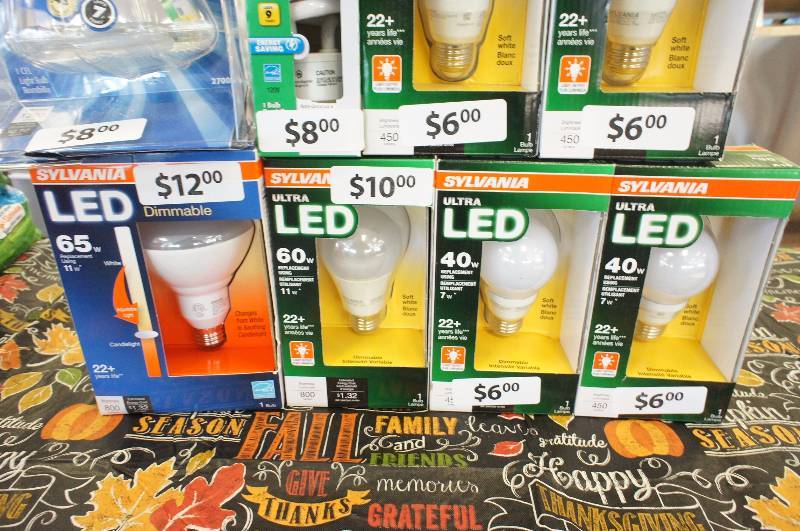 lot 30 image: Large Lot of Assorted Led Light Bulbs and Flood Lights