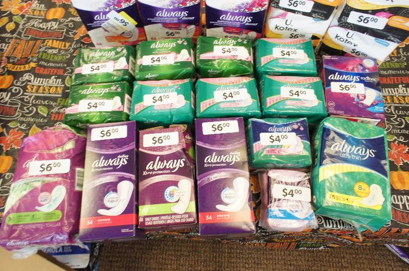 lot 34 image: Lot of 26 New Assorted Packages of Liners and Pads - Kotex and Always