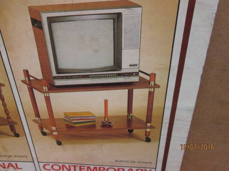 lot 3 image: TV Stand Walnut...