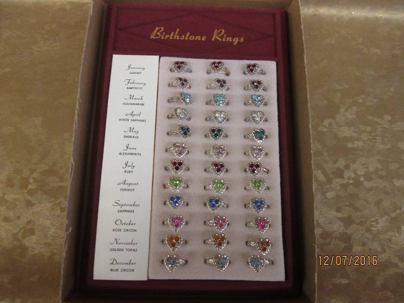 lot 36 image: Lot of Birthstone Rings...