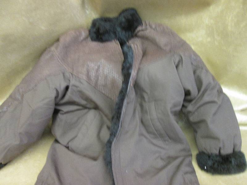 lot 47 image: Fur Lined Jacket possibly reversibl...