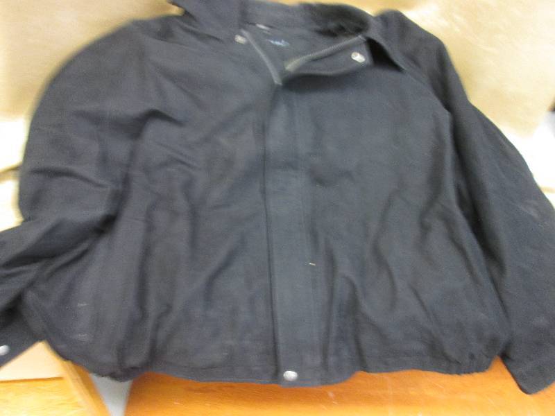 lot 49 image: Black Sueded Jacket Size 6X...