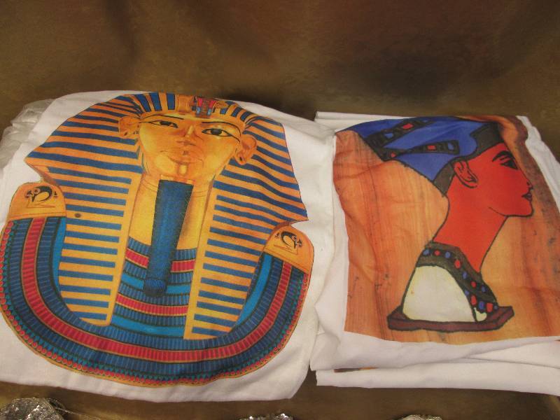 lot 70 image: Assorted Sized Screen Print Egyptia...