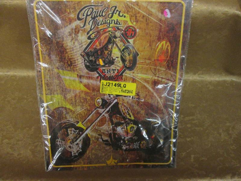 lot 219 image: 1 Motor cycle metal sign...