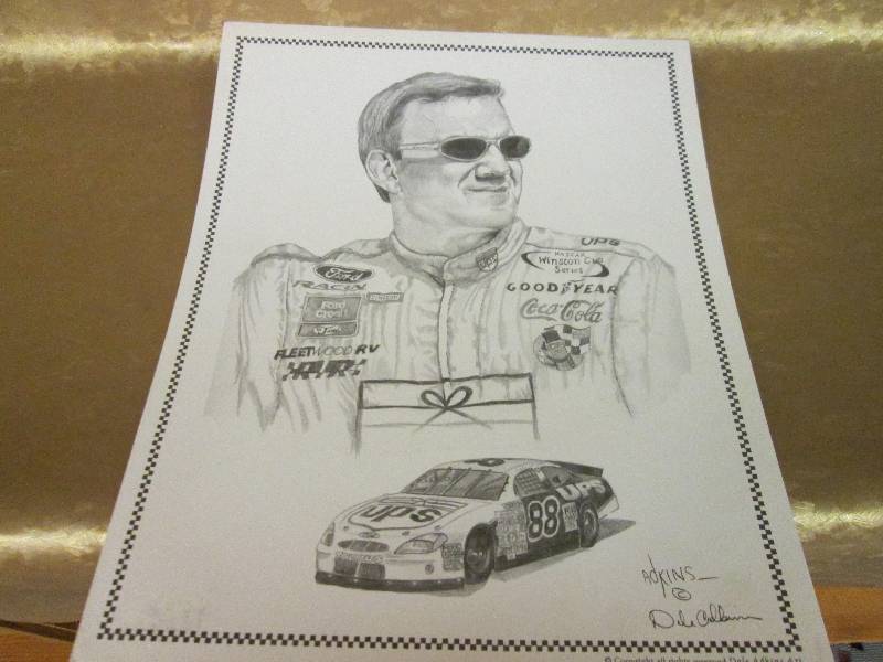 lot 227 image: 25 prints of Nascar driver #88 by D...