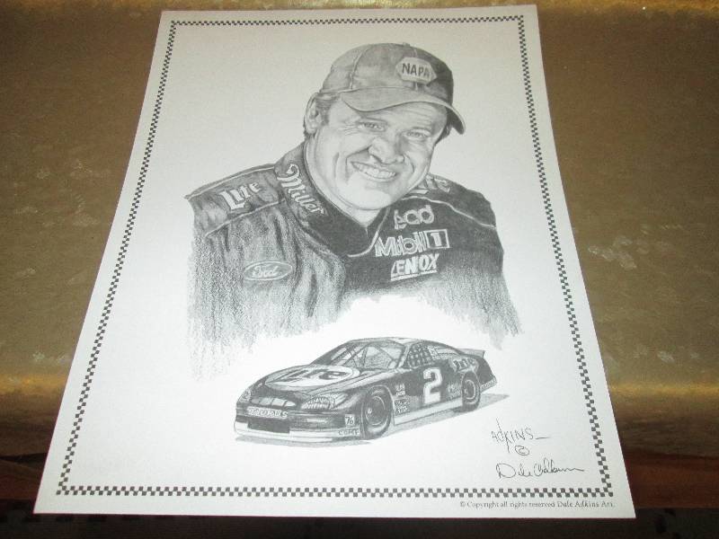 lot 228 image: 25 prints of Nascar driver #2 by Da...