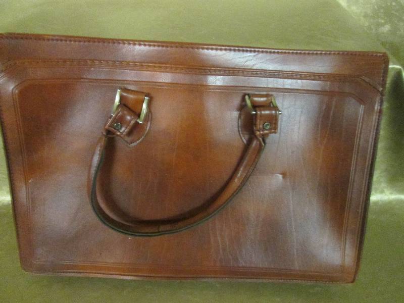 lot 236 image: leather briefcase...
