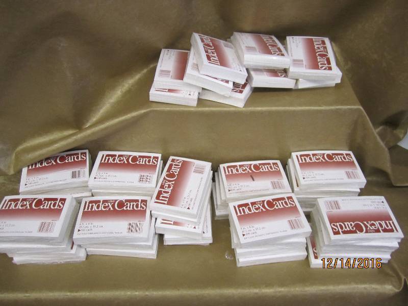 lot 79 image: Lot of index cards...