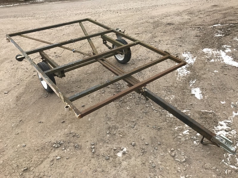 lot 11 image: 1979 Single Axle Snowmobile Trailer