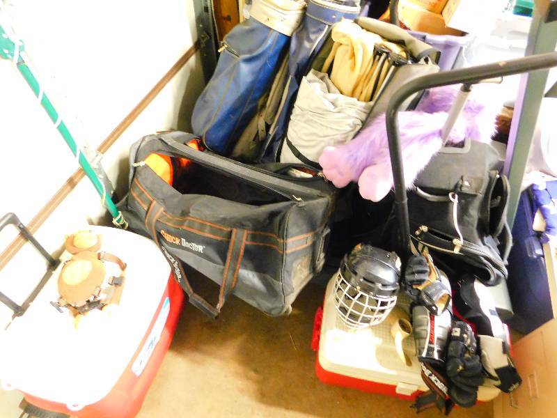 Variety of Sporting Good Items, Coolers, Golf, Hockey
