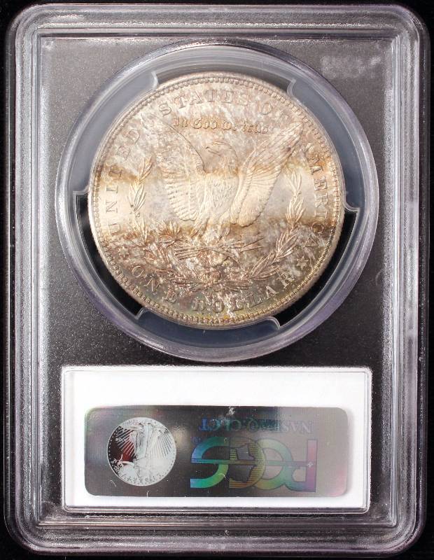 1879-S MORGAN SILVER DOLLAR MS65 PCGS NICELY TONED REVERSE