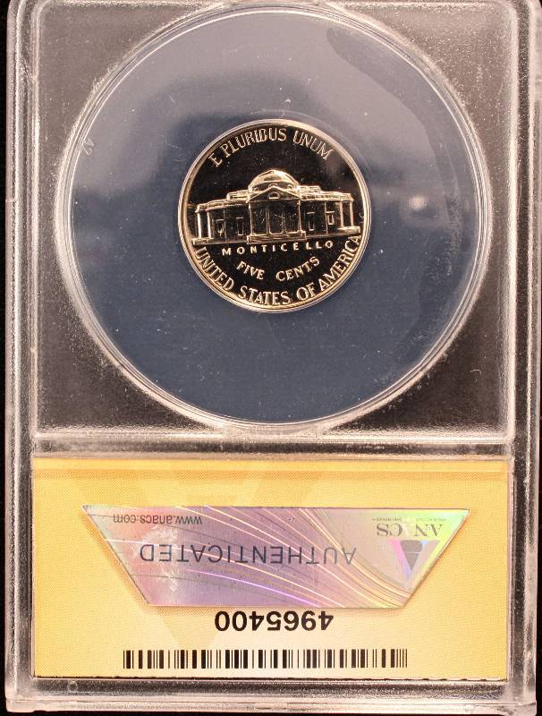 1960 PROOF JEFFERSON NICKEL PF67 ANACS