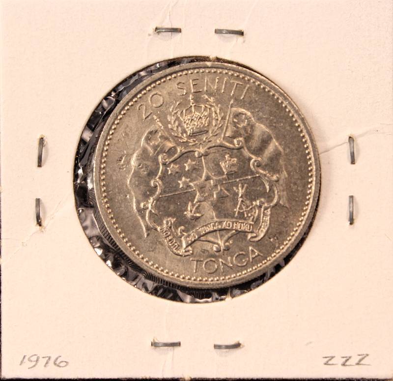 1967 TONGA 20 SENITI BU ONLY 15,000 MINTAGE