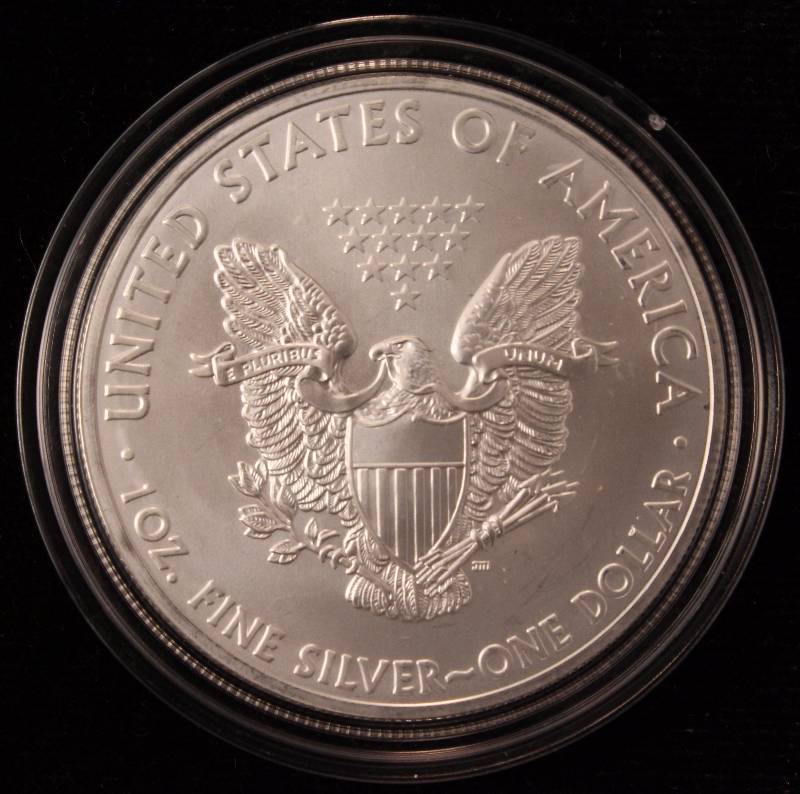 2012 AMERICAN SILVER EAGLE 1 TROY OZ. .999 FINE SILVER DOLLAR IN AIRTITE CAPSULE