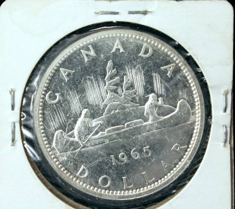 1965 CANADA SILVER DOLLAR 80% SILVER