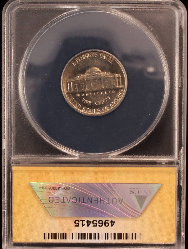 1956 JEFFERSON NICKEL MS65 ANACS