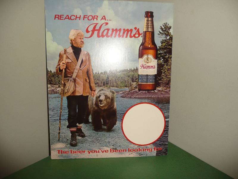 Hamms Beer Nos Easel Back Sign 11x14