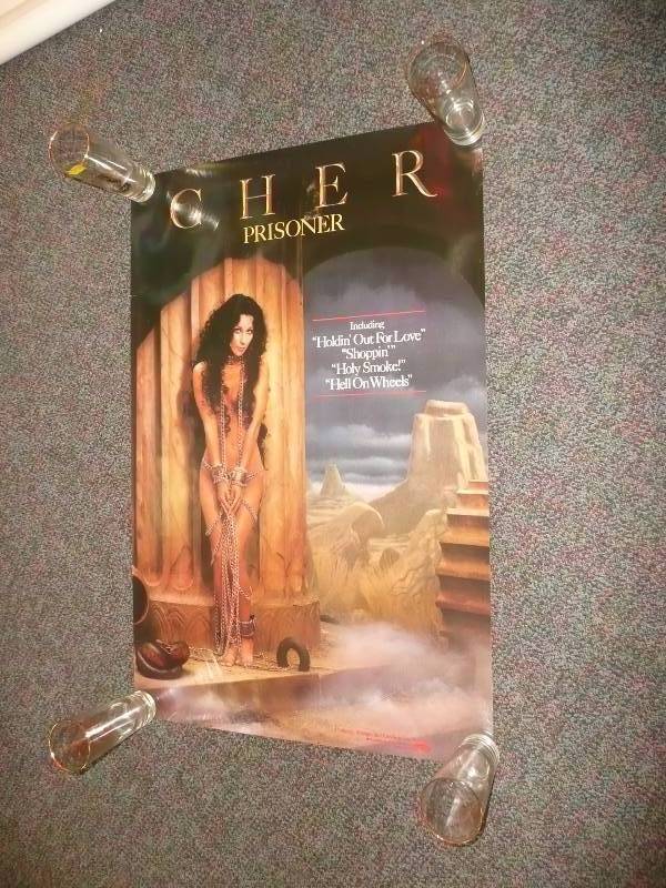 Vintage Full Size Cher Poster - In Very Good Condition - See Pictures