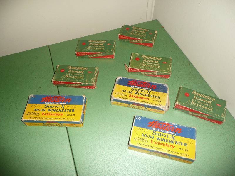 Antique Group Of Ammunition Boxes - See Pictures