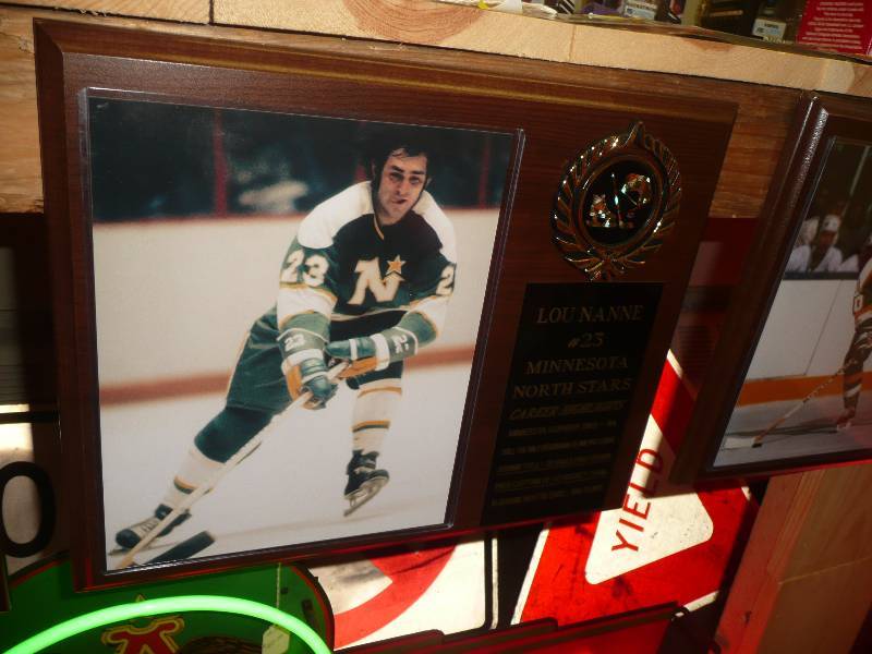 Brand New - Minnesota North Stars Lou Nanne #23 Career Plaque - Approx 15 by 11 12