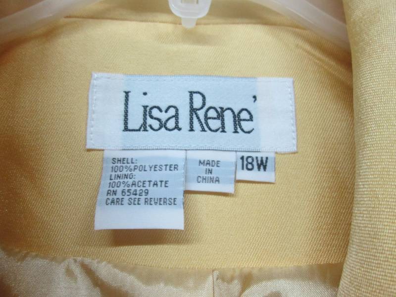 lot 28 image: Lisa Rene Womens 2-pc. Double Breasted Skirt Suit