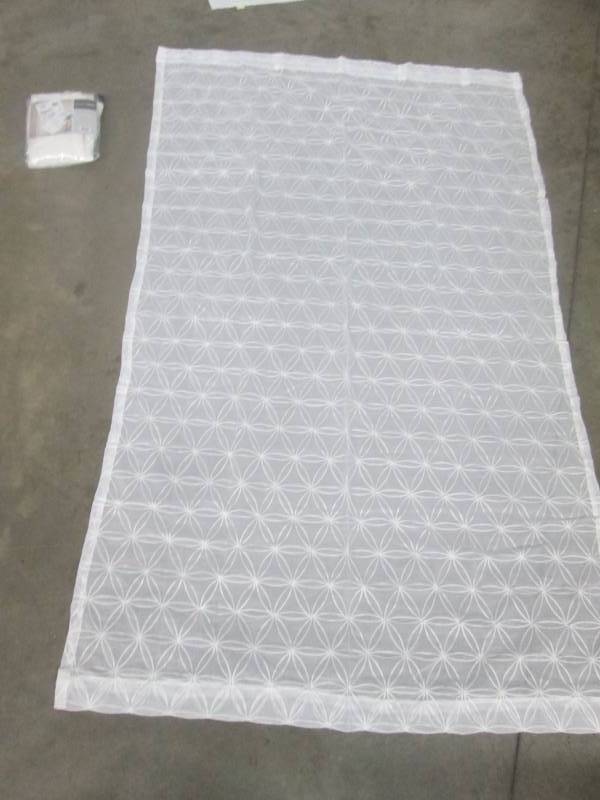 lot 48 image: Madison Park Kida Sheer Embroidered 50 x 84 Panel